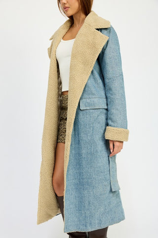 IMA9409J-1 DENIM MAXI COAT