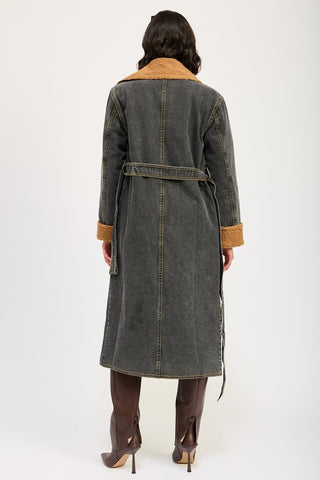 IMA9409J-1 DENIM MAXI COAT